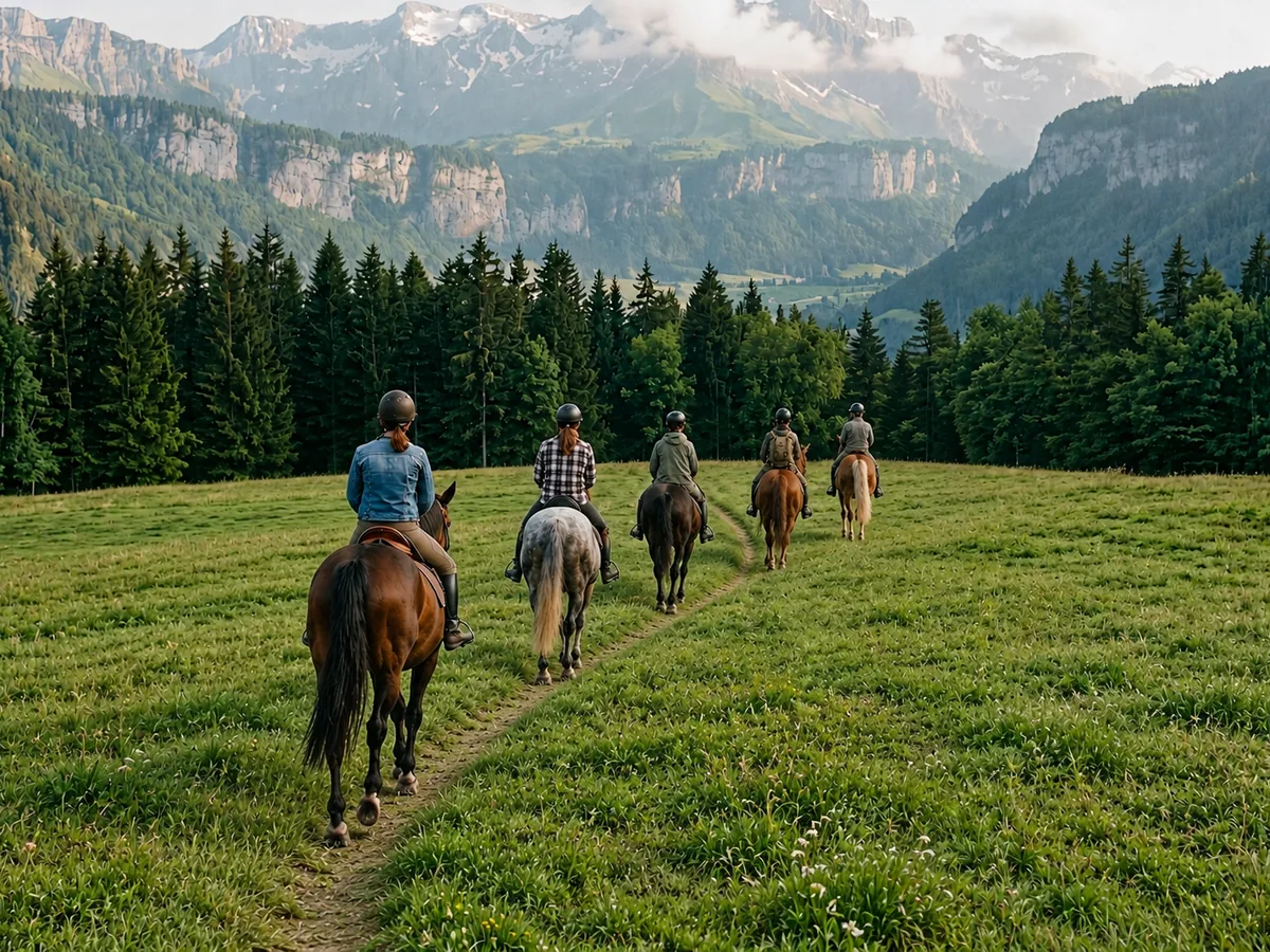 Balade à cheval en Haute-Savoie, autour de Argonay